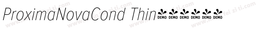 ProximaNovaCond Thin字体转换